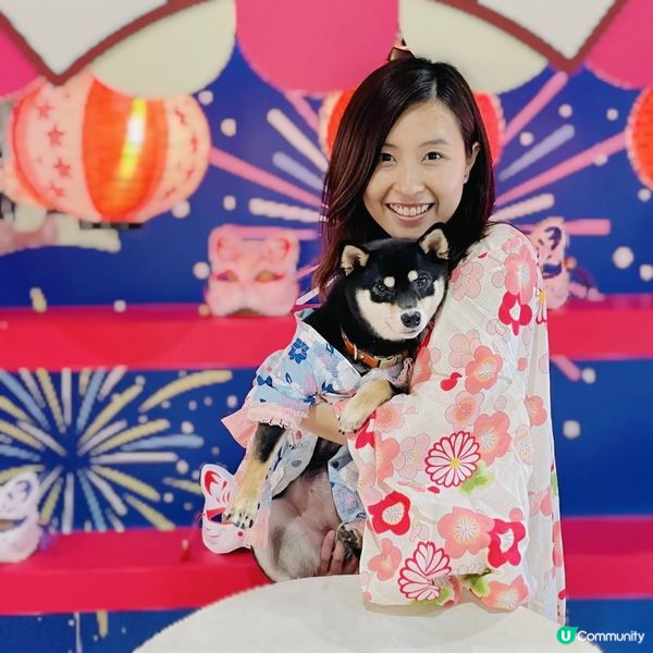 到過Megabox 初夏寵物祭，可以穿和服與小犬一齊打卡。