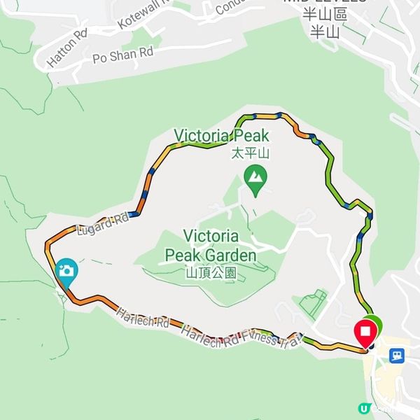 香港簡易跑步路線 1 – 盧吉道一圈