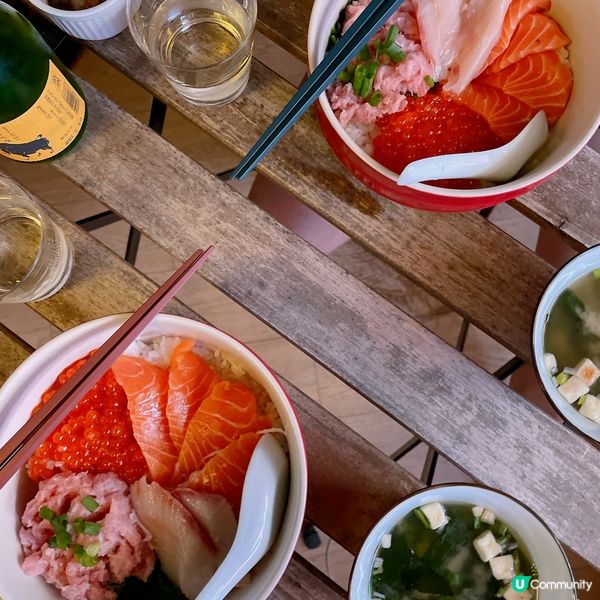 黃竹坑搵食！四色刺身丼，超抵食！🍣🤤