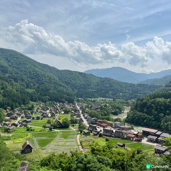 白川鄉合掌村，美到暈😍