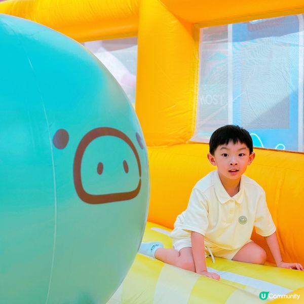 🐷 新港城中心「罐頭豬」運動打卡！ 🏃‍♀️🏃‍♂️