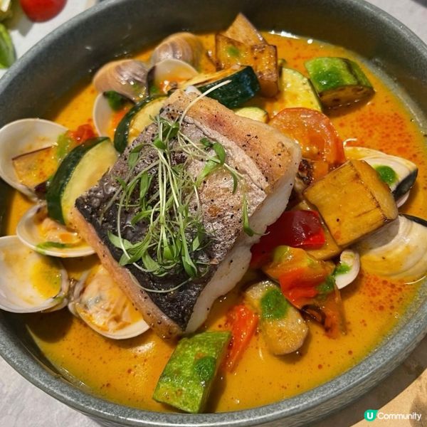 泰式蛤蜊龍利魚·魚🐟肉鮮甜·湯汁酸辣開胃🤤