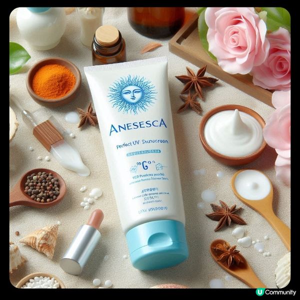 ANESSA 完美防曬乳液：這款防曬乳液質地輕盈，不黏膩，並...