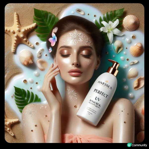 ANESSA 完美防曬乳液：這款防曬乳液質地輕盈，不黏膩，並...