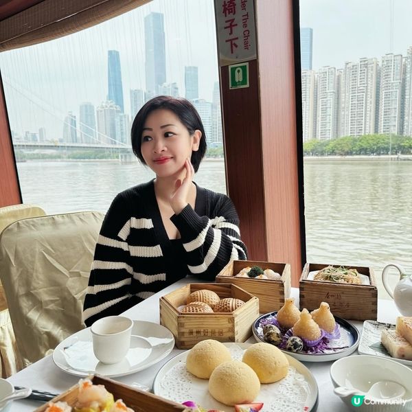 🛥️ 廣州水上茶居，珠江遊飲茶 🍵