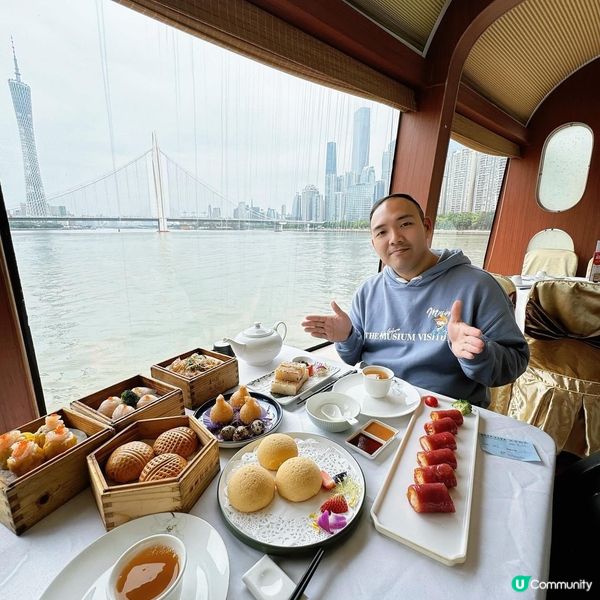 🛥️ 廣州水上茶居，珠江遊飲茶 🍵