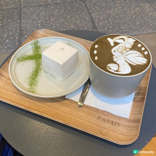 《茶館signature甜品》豆腐味🍵mousse蛋糕🥰