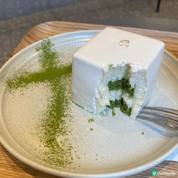 《茶館signature甜品》豆腐味🍵mousse蛋糕🥰