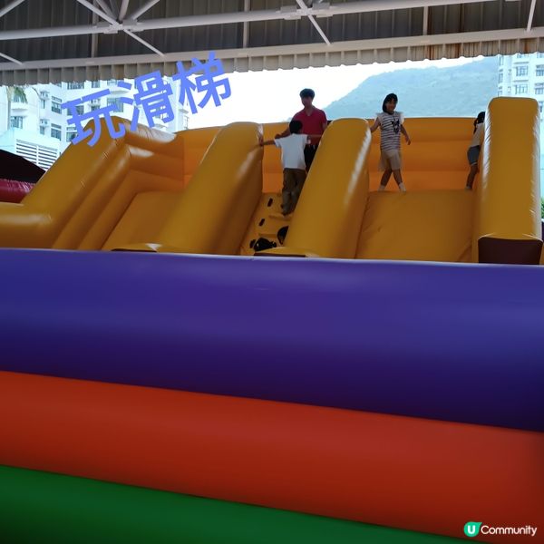 暑假親子玩樂新去處！杏花新城運動補給站和充氣水果樂園