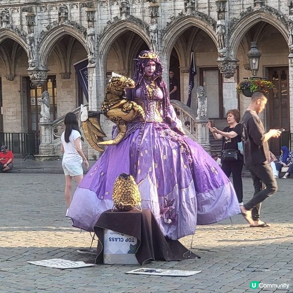 布魯塞爾大廣場街頭表演