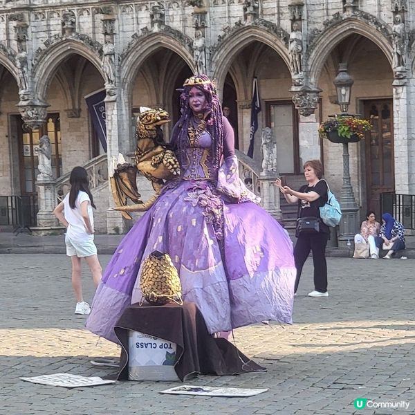 布魯塞爾大廣場街頭表演