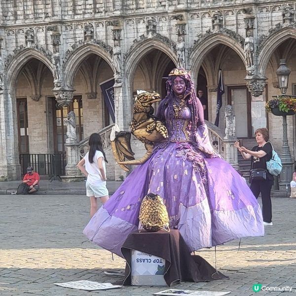 布魯塞爾大廣場街頭表演