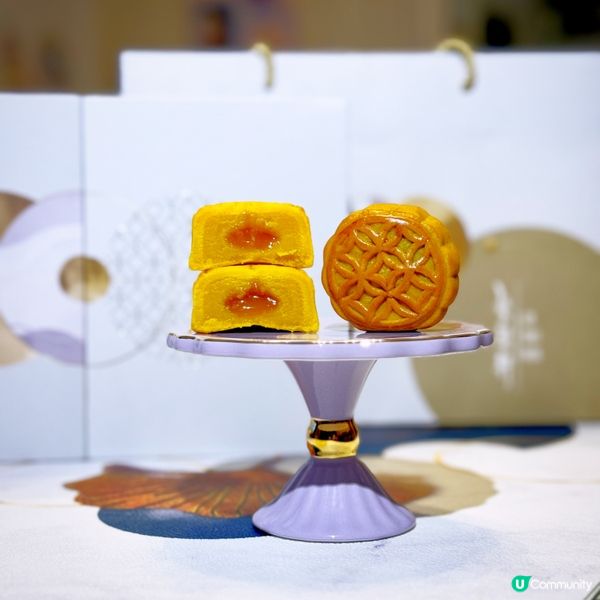 超美味流心奶黃月餅、陳皮紅豆沙月餅😋