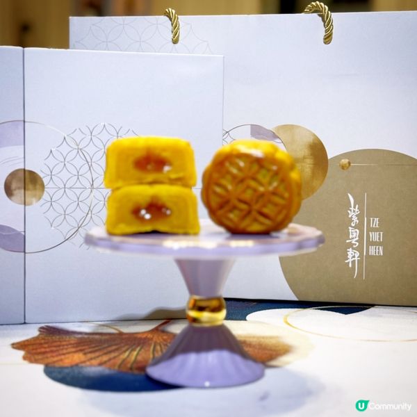 超美味流心奶黃月餅、陳皮紅豆沙月餅😋