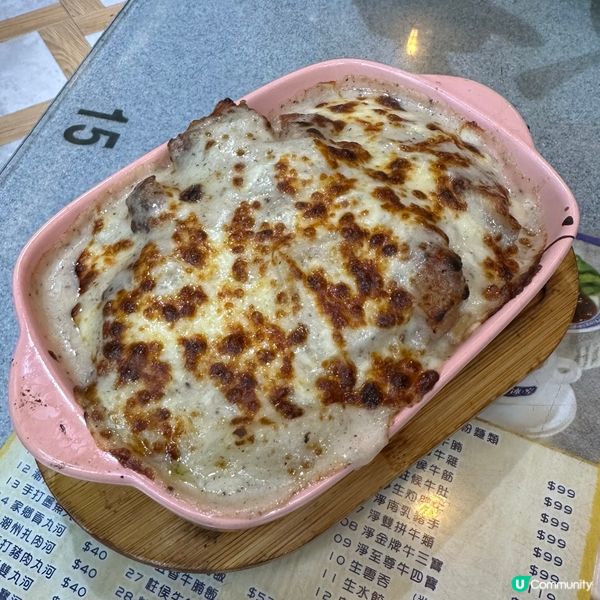 龍城冰室好味晚餐套餐 黑松露芝士焗雞扒飯配羅宋湯