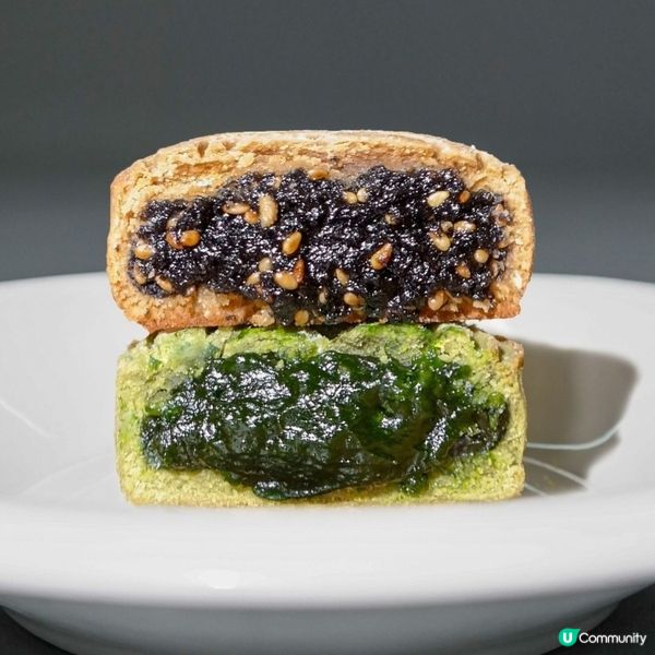 2024-椰子控注意！椰子斑蘭抹茶&椰子花生醬芝麻月餅