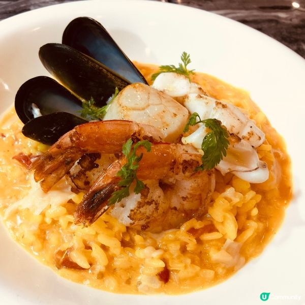 南瓜海鮮燴意大利飯好食