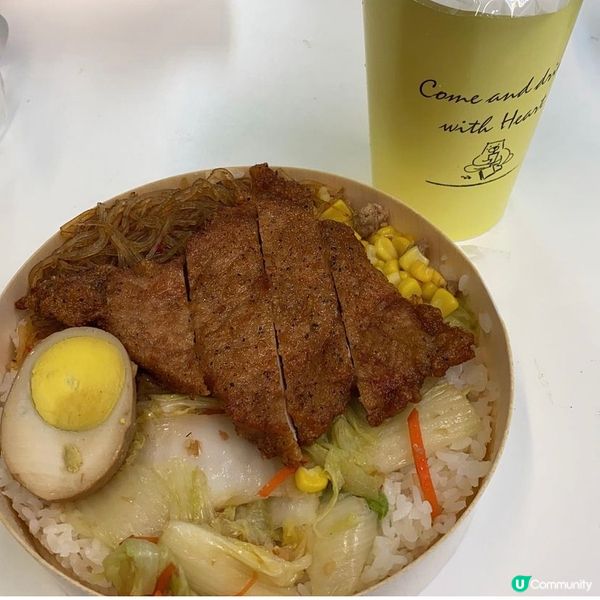 🍡呢個台式便當味道確不錯,唯獨味精多一點飲品可以解解肥膩感