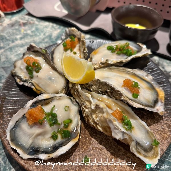 尖沙咀蠔埕🍴日本鹿兒島A5和牛松露鵝肝海鮮宴🍶