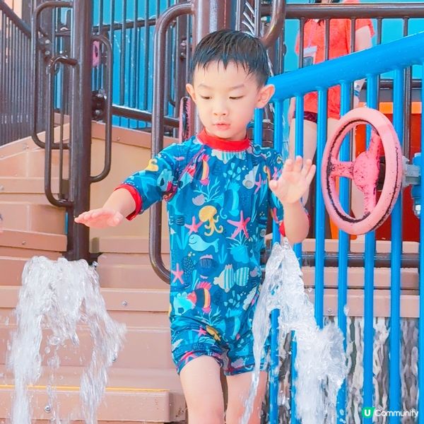 海洋公園水上樂園💦一家大小玩到癲🤪