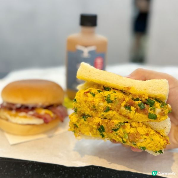 澎湃滑蛋三文治🤩灣仔港式小食外賣店🥪手工奶茶同樣有驚喜🩵