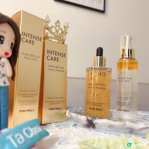 🌈 TONYMOLY又一好用系列推介 - 蝸牛全效修護24K純金系列產品，令我一試愛上喔💓