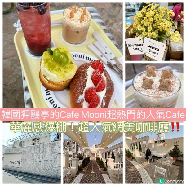 韓國狎鷗亭的Cafe Mooni超熱門的人氣Cafe!