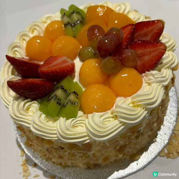 舊式餅店傳統鮮雜果蛋糕