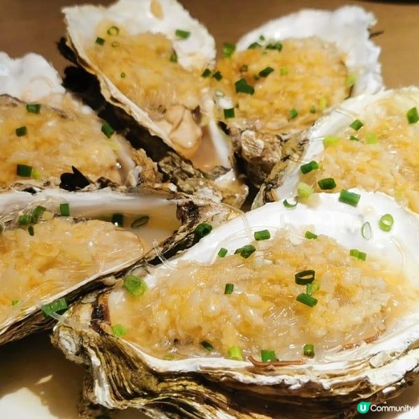 蒜蓉粉絲蒜蓉粉絲蒸大 生蠔 生蠔沒有好濃嘅生蠔沒有好濃嘅好重...