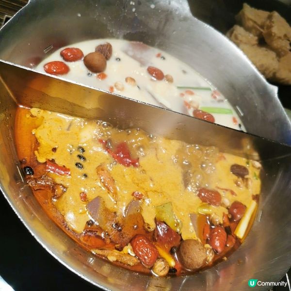 火鍋有豆腐火鍋有豆腐鬥魚湯底  同埋麻辣湯底同埋麻辣湯底啱曬...