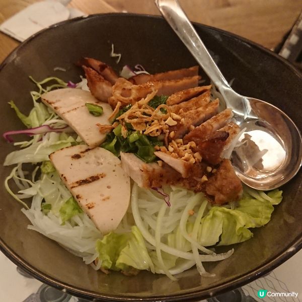 正爆豬頸肉撈檬