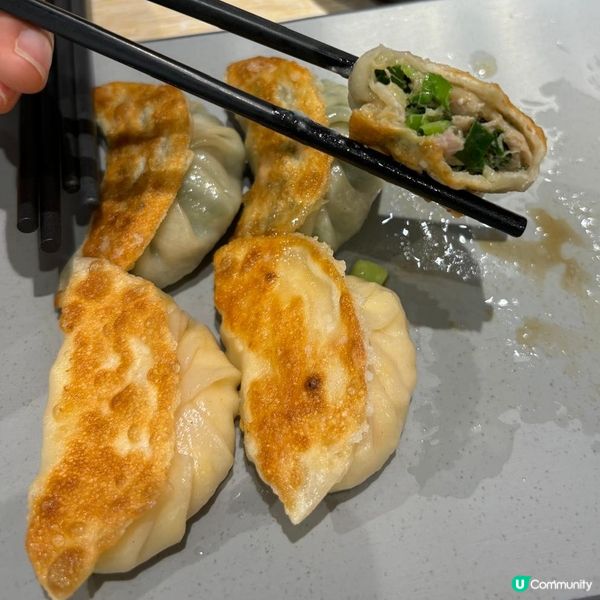 煎韭菜豬肉餃子