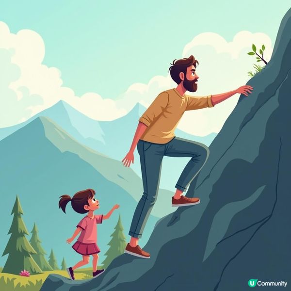 2. 共渡時艱, 與囡囡一起爬山