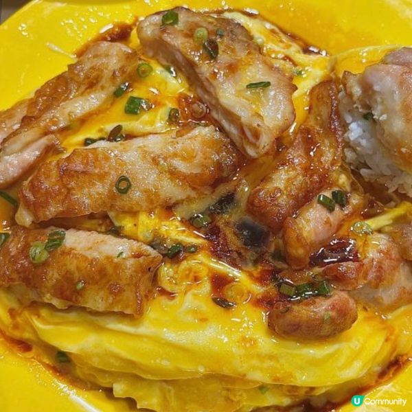 滑蛋雞扒飯·雞蛋炒得超級香滑·雞扒肉嫩多汁很美味