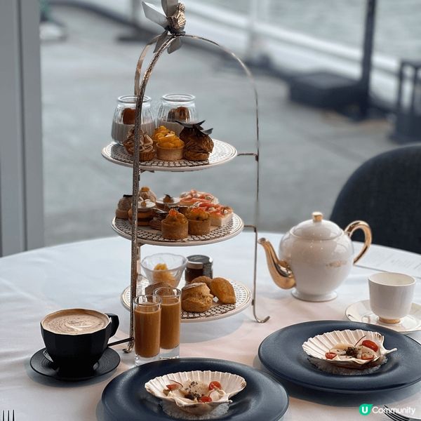 望住海景同閏蜜一齊享受下午茶