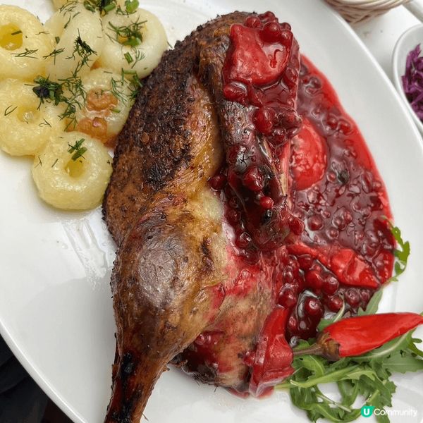 立陶宛蘋果烤鴨配紅莓醬