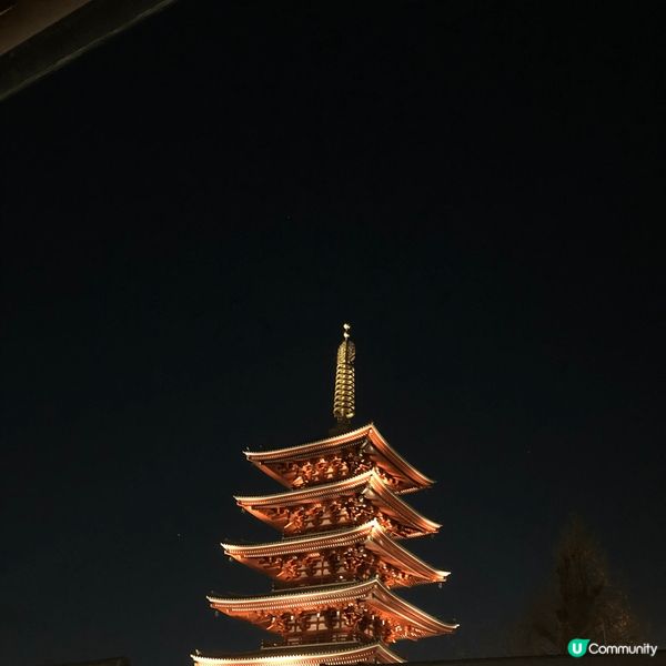 去到日本，必定見到大量寺廟。呢個係淺草五重塔，由常見四角屋頂...