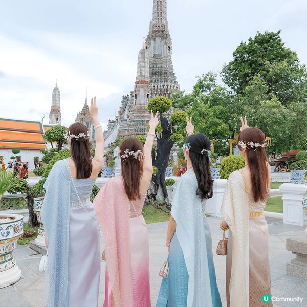 跟好朋友一起穿著泰服，到鄭王廟拍照留下回憶