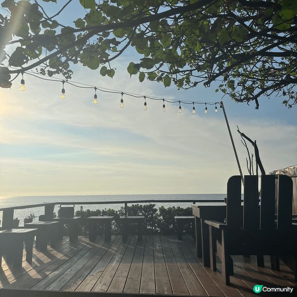 台灣北海岸海邊Cafe，充滿渡假感覺，Cafe有售小食拼盤、...