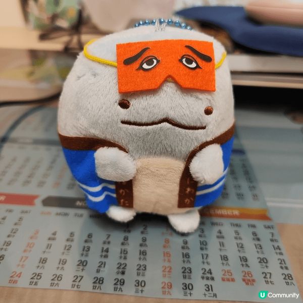 日本旅遊時，在福岡塔內宣傳的角落大使公仔。
