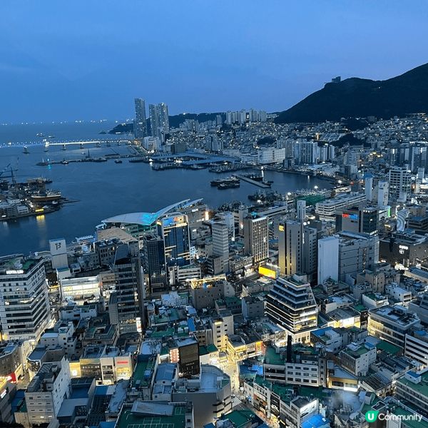 黃昏時段走進釜山塔，從高處飽覽釜山迷人夜景