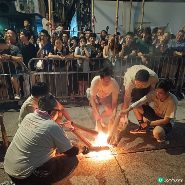 大坑舞火龍🔥🐉  插線香過程！