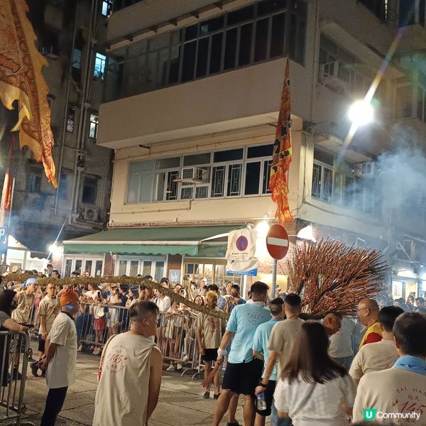 大坑舞火龍🔥🐉  插線香過程！