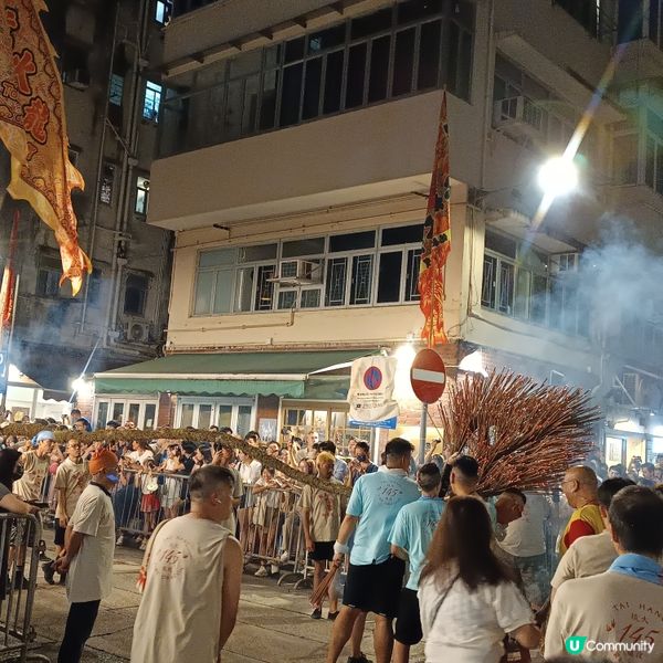 大坑舞火龍🔥🐉  插線香過程！