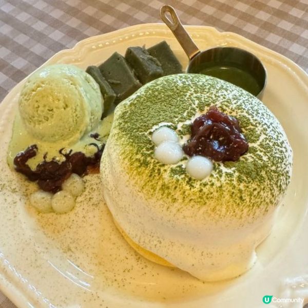 日式抹茶紅豆雪糕鬆餅