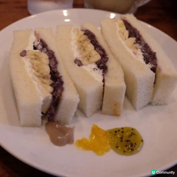 紅豆香蕉忌廉三文治