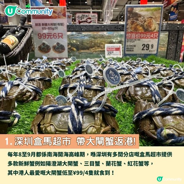 深圳秋蟹宴5大推介🦀│抵食大閘蟹餐廳／松葉蟹／名畫蟹宴🤤