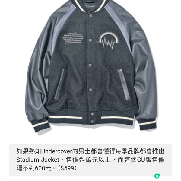 GU x Undercover 生活中的一點刺
激
