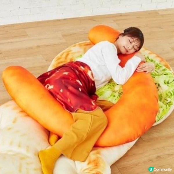 🇯🇵日本Mos burger巨型睡袋 將你秒變漢堡包餡料🍔