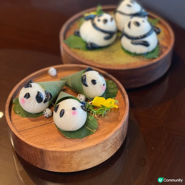 可愛點心🐼🐼大熊貓奶黃麻糬球